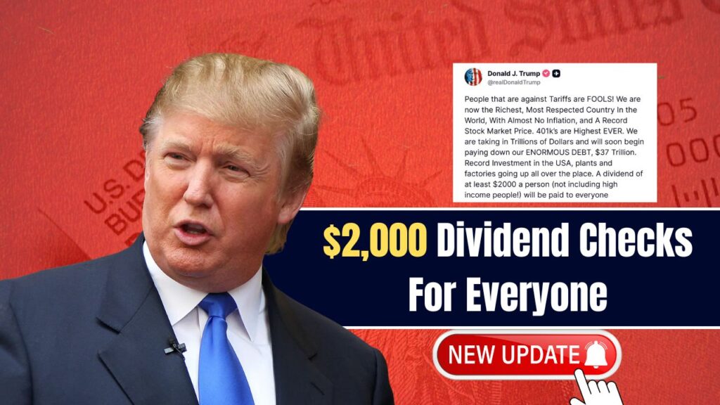 Trump Announces $2,000 Dividend Checks For Everyone : Check Complete News